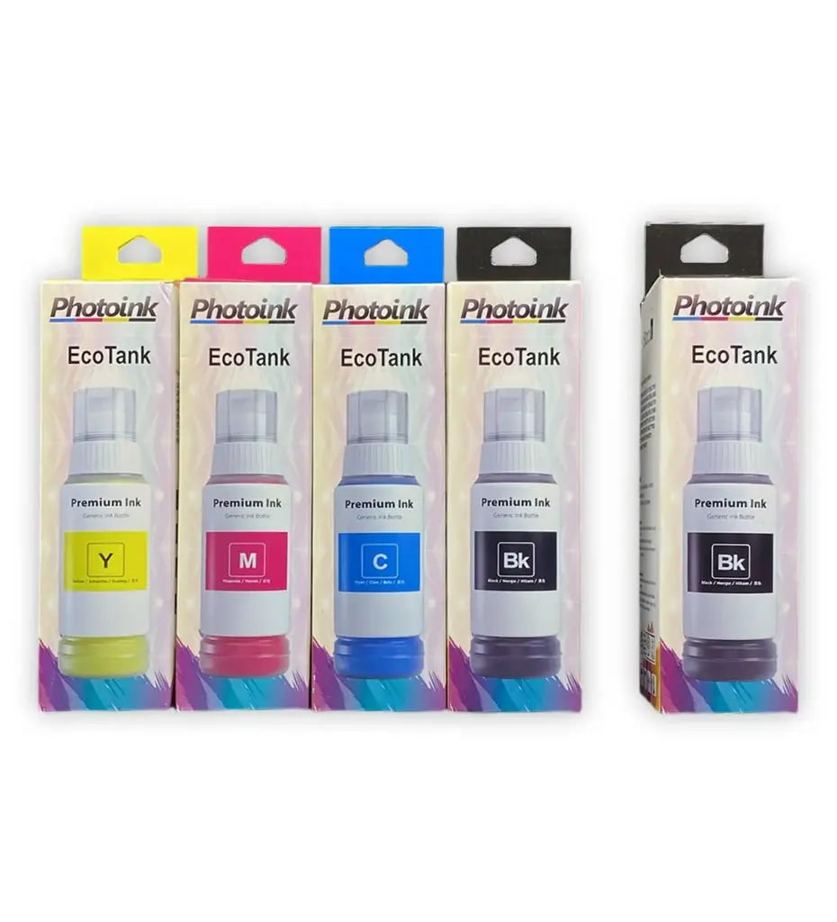 طقم أحبار صور إيبسون + أسود إضافي L103 مناسب للطابعات L1210-L1250-L3210-L3211-L3250-L3251-L3256-l3260-L5290-L5296